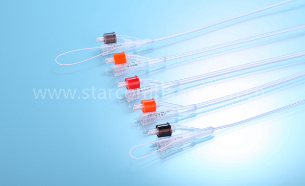 All Silicone Foley Catheter 2-Way standard with balloon